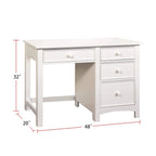 Wooden Desk with Four Drawers