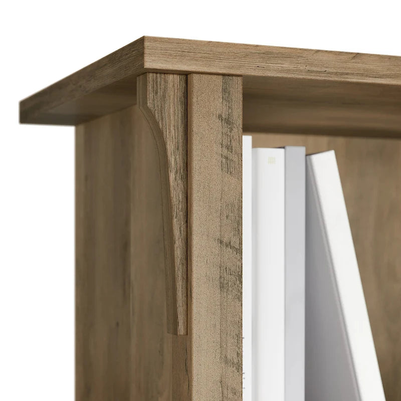 Bush Furniture Salinas 60W L Shaped Desk with Storage Hutch