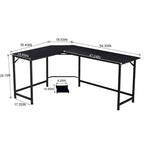 MCombo Corner L-Shape Gaming Desk, MDF 7121