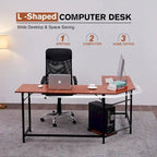 MCombo Corner L-Shape Gaming Desk, MDF 7121