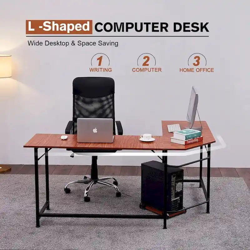 MCombo Corner L-Shape Gaming Desk, MDF 7121