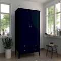 Manhattan Comfort Crown Full Wardrobe with Hanging and 2 Drawers