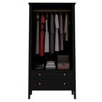 Manhattan Comfort Crown Full Wardrobe with Hanging and 2 Drawers