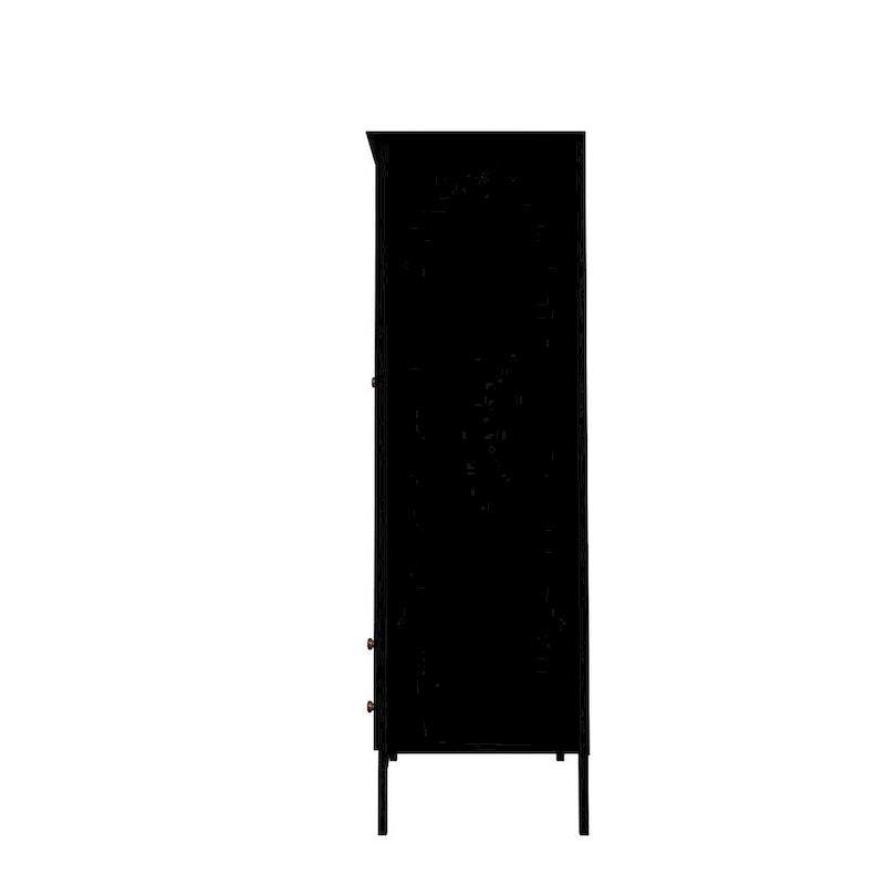 Manhattan Comfort Crown Full Wardrobe with Hanging and 2 Drawers