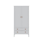 Manhattan Comfort Crown Full Wardrobe with Hanging and 2 Drawers
