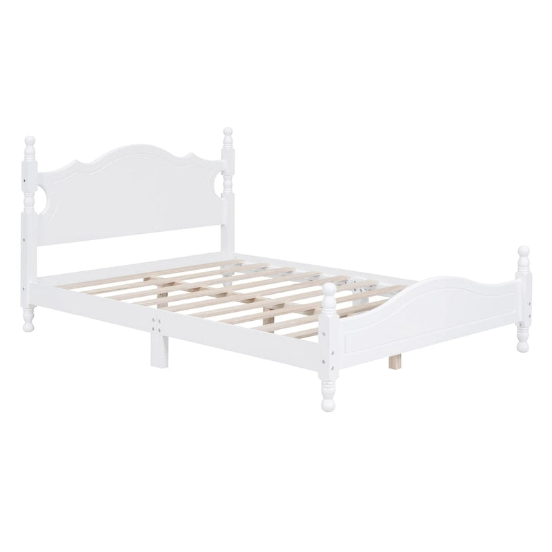 Full Size Wood Platform Bed Frame