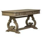 Copper Grove Simply Elegant White, Brown, & Heathered Taupe Writing Desk