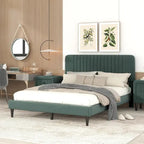 Queen Size Upholstered Platform Bed