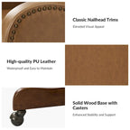 Pete Faux Leather Adjustable Height Swivel Executive Chair with Tilt Mechanism by