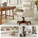 Pete Faux Leather Adjustable Height Swivel Executive Chair with Tilt Mechanism by