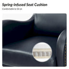 Pete Faux Leather Adjustable Height Swivel Executive Chair with Tilt Mechanism by