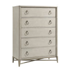 Roundhill Furniture Mantalia Solid Wood Bedroom Set, Panel Bed, Dresser, Mirror, 2 Nightstands, Chest, and Bench, Champagne