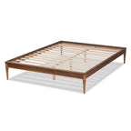 Tallis Classic and Traditional Walnut Brown Finished Wood Bed Frame