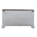 Antique White Weathered Bark Credenza
