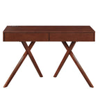 Foli Transitional 47-inch Wood 2-Drawer Desk with USBs and Power Outlets by Furniture of America
