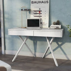 Foli Transitional 47-inch Wood 2-Drawer Desk with USBs and Power Outlets by Furniture of America