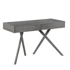 Foli Transitional 47-inch Wood 2-Drawer Desk with USBs and Power Outlets by Furniture of America
