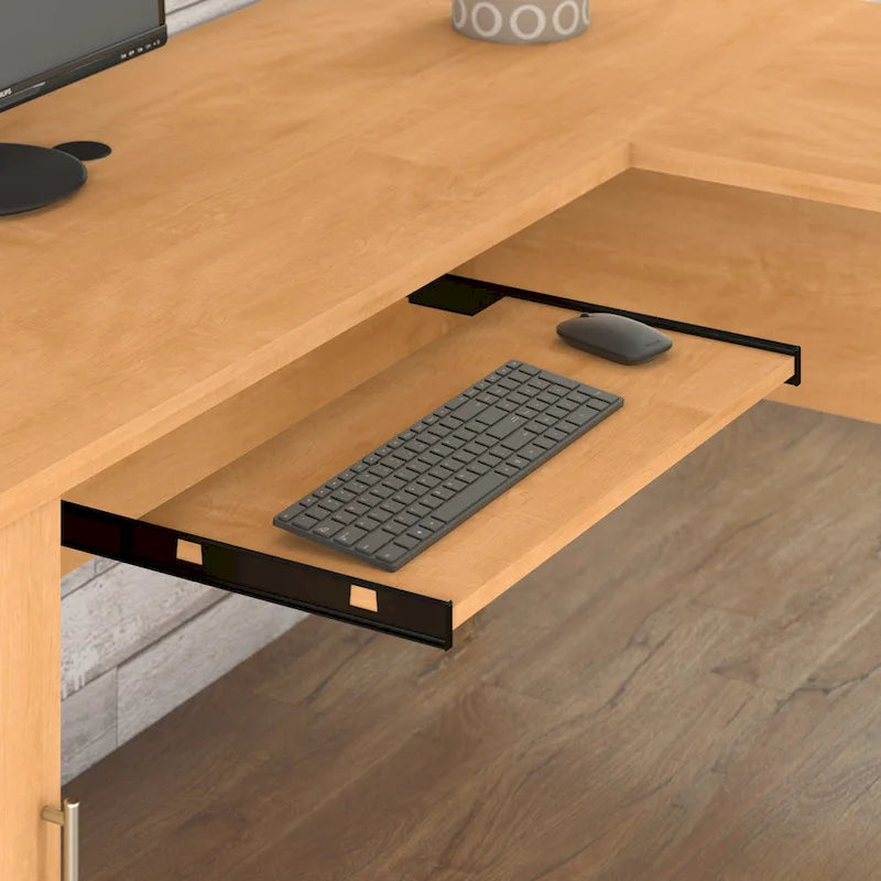 Bush Furniture Somerset 60W L Shaped Desk with Drawers and Storage