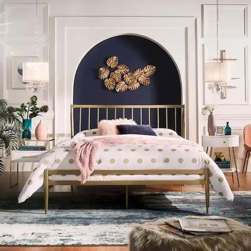Parkcrest Gold Metal Bed by 