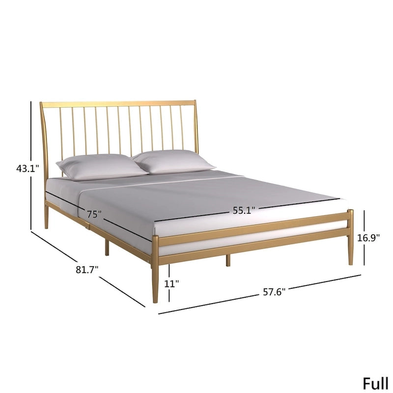 Parkcrest Gold Metal Bed by