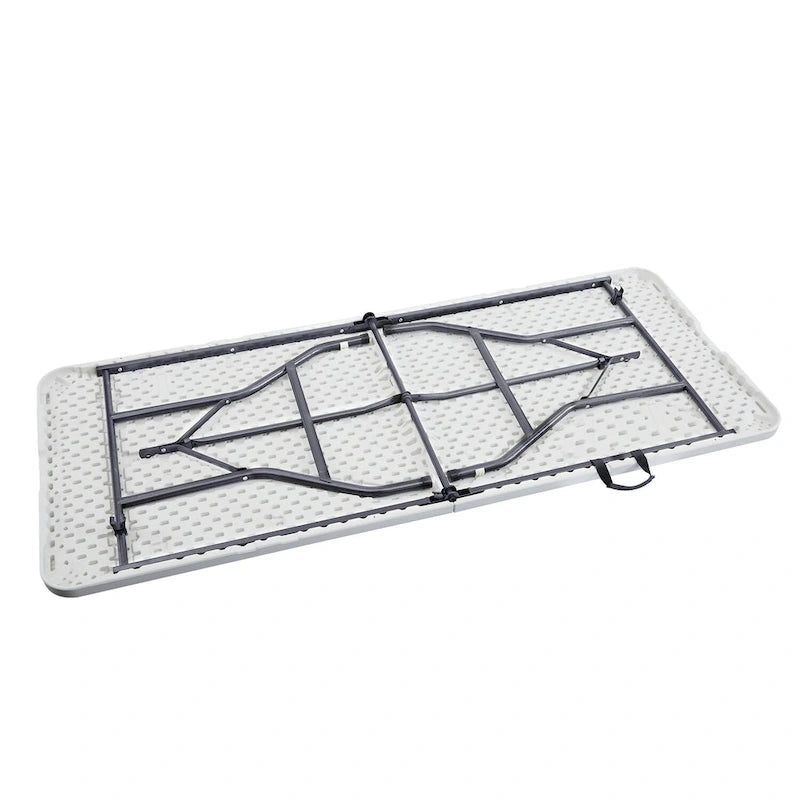 Folding Table Foldable Table Portable Collapsible Table Multipurpose Rectangular Resin Fold Up Table for Outdoor Camping