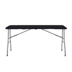 Folding Table Foldable Table Portable Collapsible Table Multipurpose Rectangular Resin Fold Up Table for Outdoor Camping