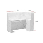 Working Reception Desk L Shaped Front Counter Reception Table Counter