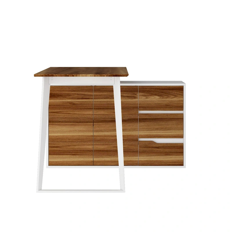 Timechee Home Office Computer Desk L-Shaped Corner Desk 54.3  Writing