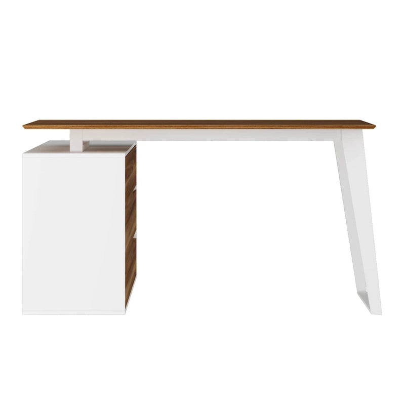 Timechee Home Office Computer Desk L-Shaped Corner Desk 54.3  Writing