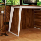 Timechee Home Office Computer Desk L-Shaped Corner Desk 54.3  Writing