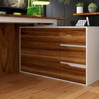 Timechee Home Office Computer Desk L-Shaped Corner Desk 54.3  Writing