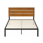 Priage by  Black Metal Platform Bed Frame