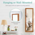 LED Mirror Jewelry Cabinet - 4.5 D x 14.5 W x 42.5 H