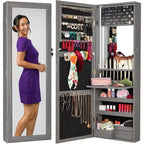 LED Mirror Jewelry Cabinet - 4.5 D x 14.5 W x 42.5 H