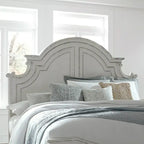 Magnolia Manor Antique White Weathered Bark California King Panel Bed