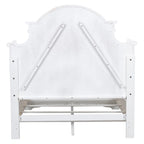 Magnolia Manor Antique White Weathered Bark California King Panel Bed
