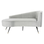 SAFAVIEH Helgrit Black/Gold Velvet Retro Glam Settee - 57.5  W x 27  D x 28  H - 58Wx27Dx28H