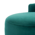 SAFAVIEH Helgrit Black/Gold Velvet Retro Glam Settee - 57.5  W x 27  D x 28  H - 58Wx27Dx28H
