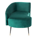 SAFAVIEH Helgrit Black/Gold Velvet Retro Glam Settee - 57.5  W x 27  D x 28  H - 58Wx27Dx28H