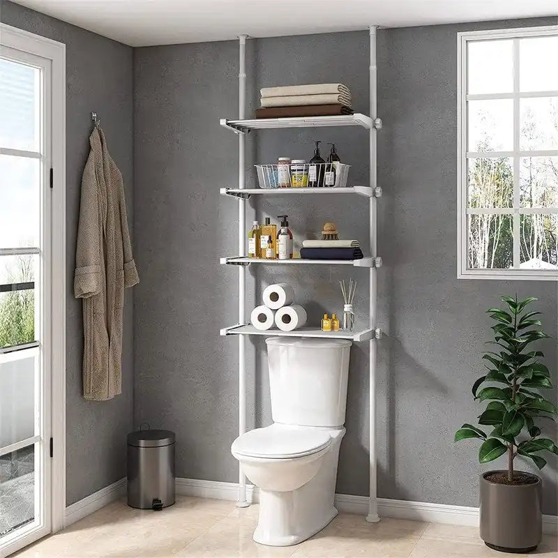 Over the Toilet Storage Cabinet - 10.6 D x 33 W x 116 H