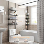Over the Toilet Storage Cabinet - 10.6 D x 33 W x 116 H