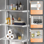 Over the Toilet Storage Cabinet - 10.6 D x 33 W x 116 H
