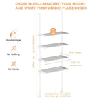 Over the Toilet Storage Cabinet - 10.6 D x 33 W x 116 H