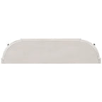 52 Modern and Contemporary Curved Console Table Sofa Table Entryway Table for Hallway Living Room with 4 Drawers and 1 Shelf