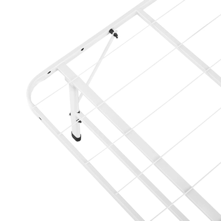 14  Foldable Metal Platform Bed Frame Mattress Foundation with Box Spring Replacement