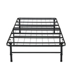 14  Foldable Metal Platform Bed Frame Mattress Foundation with Box Spring Replacement