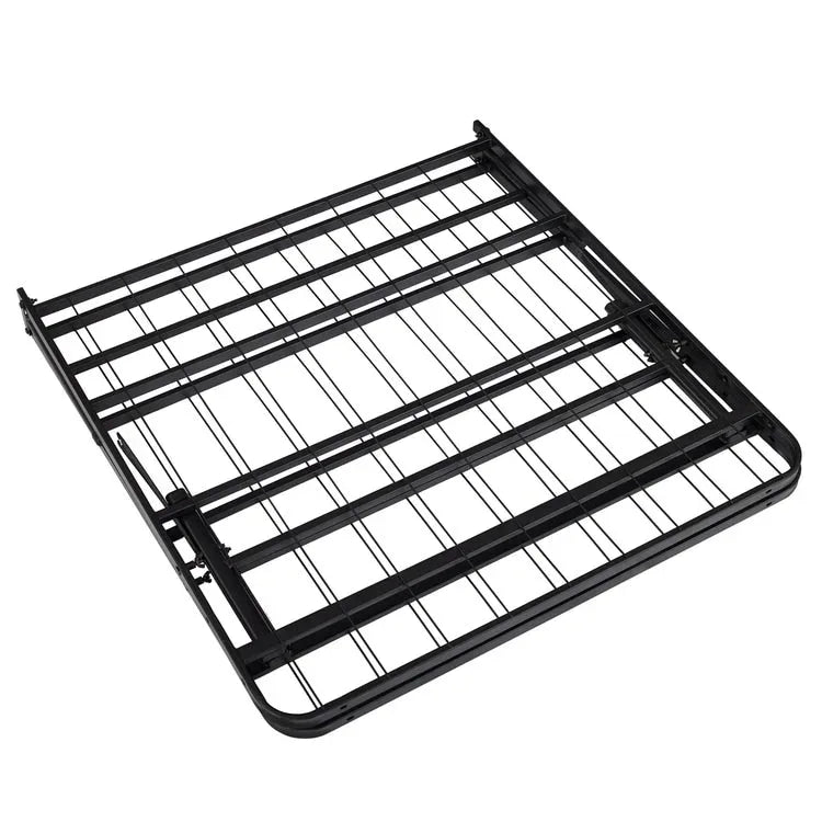 14  Foldable Metal Platform Bed Frame Mattress Foundation with Box Spring Replacement
