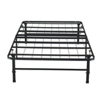 14  Foldable Metal Platform Bed Frame Mattress Foundation with Box Spring Replacement
