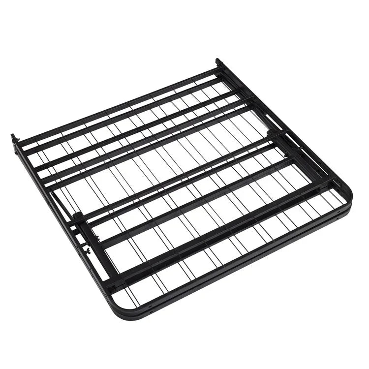 14  Foldable Metal Platform Bed Frame Mattress Foundation with Box Spring Replacement