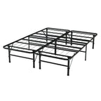 14  Foldable Metal Platform Bed Frame Mattress Foundation with Box Spring Replacement